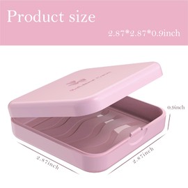 Retainer Case, ARGOMAX Aligner Case, Braces Box, 2 Piece Orthodontic Box (Pink).