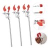 Ipetboom 3pcs Laboratory Flask Clamp Round Bottom Clips for Titration
