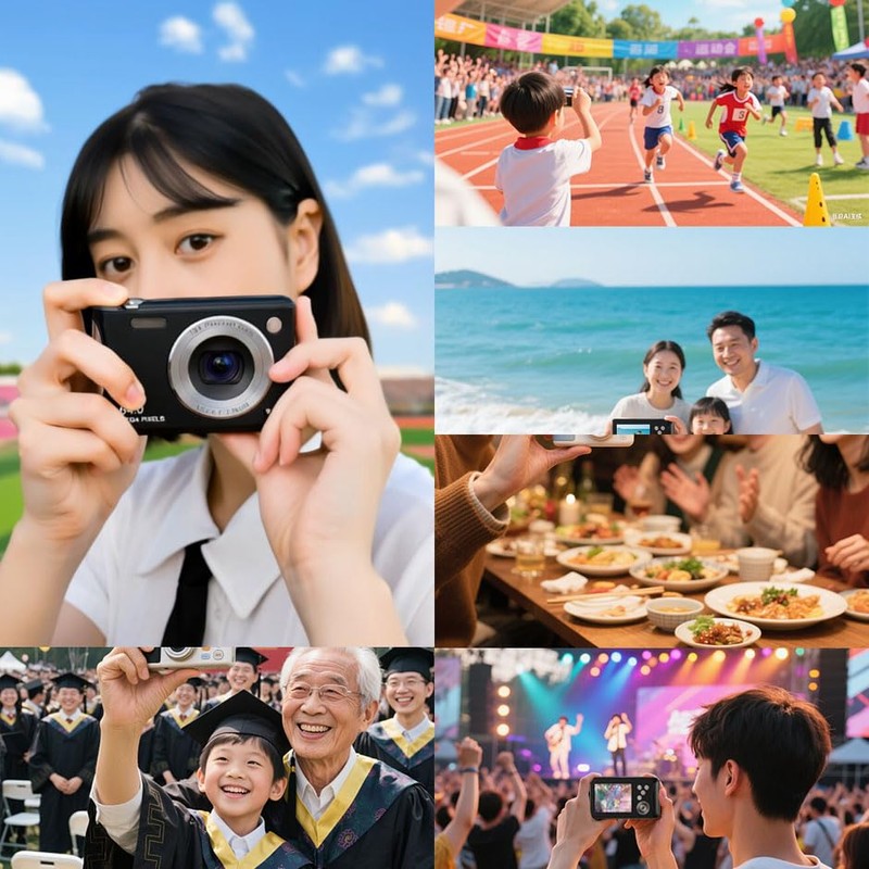 Digital Camera for Beginners, 4K 64 Megapixels, Digital Camera, 18X,