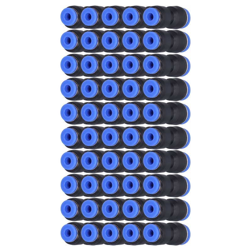 50Pcs Pneumatic Reducing Connector Straight Push in Reducer Fittings for