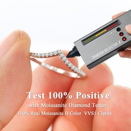 Csipewie Moissanite Curved Wedding Band for Women 925 Sterling Silver 18K White Gold Plated Stackable Rings Guard Enhancer for Women Size 5.5