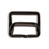 Side Pant Buckle Strap Keeper 3/4" 2 Pack Black Oxide for Adjusting The Waistband on Tuxedo and Other Pants