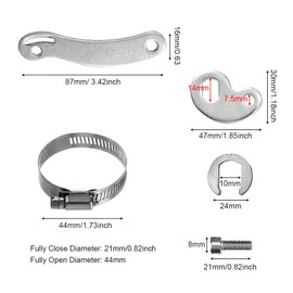 KITERI 2 Set Universal Torque Arm Conversion Kit Electric Bicycle Torque Arm Bicycle Dropout Amplifier Ebike Torque Arm Protective Accessories for e-Bike Front or Rear Hub Motors