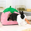 HeNdShe Rabbit Hideout, Washable Bunny Bed with Removable Pee Pad,