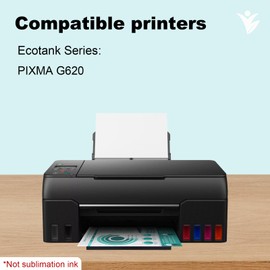 YUANQIMM GI-23 GI23 Ink Refill Bottles (Not Sublimation Ink) Replacement for Canon GI-23 Refill Ink GI23 to use with Canon PIXMA G620 Refill Ink Pixma G620 Printer (Black,Cyan,Magenta,Yellow,Red,Gray)