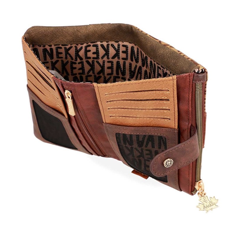 Anekke Canada Purse 18 cm - Brown Letter Pattern Ladies