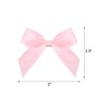 MECCANIXITY 50Pcs Mini Ribbon Bow 2.5" Mini Fabric Satin Ribbon