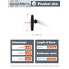 SORWDUERM 5 Pack Oil Rubbed Bronze Knurled Cabinet Knobs 2