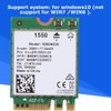 Wireless Network Card for KILLER 1550AC for windows10 2.4 G