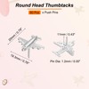 PATIKIL Airplane Push Pin, 60 Pcs Decorative Metal Push Pin