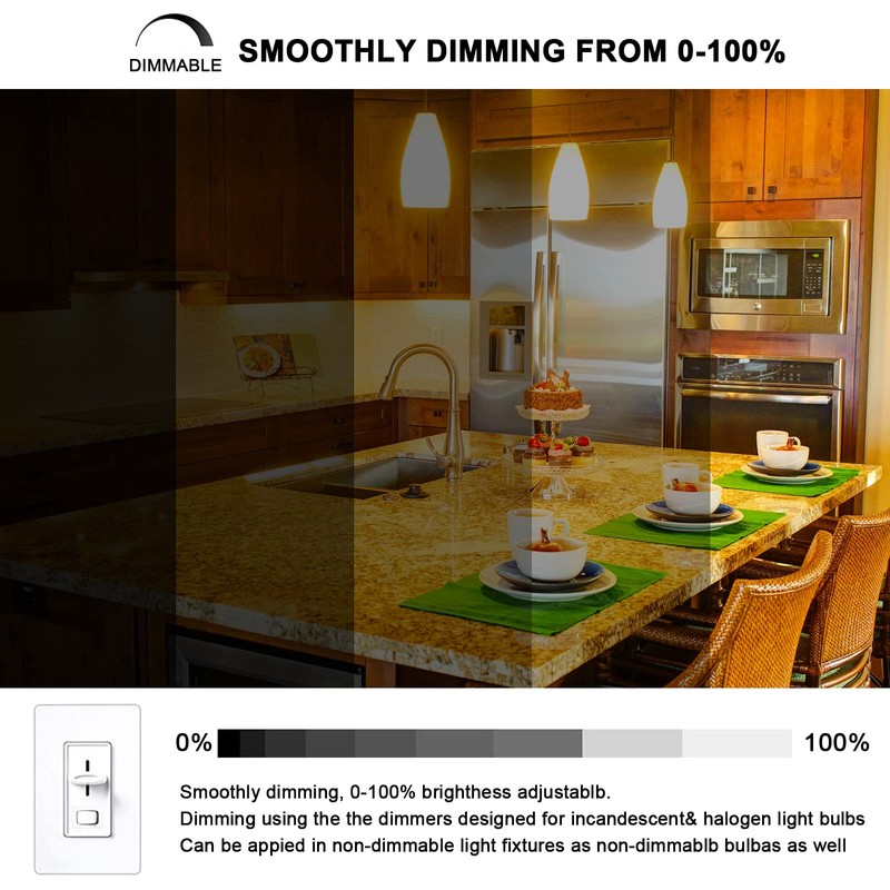VITUNOV G8 Halogen Bulb 120V 20W Xenon Under Cabinet Lighting