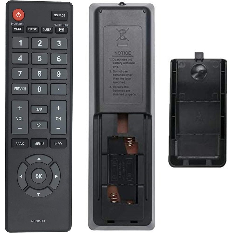 NH305UD Remote Control Compatible with Emerson LCD LED HD TVs