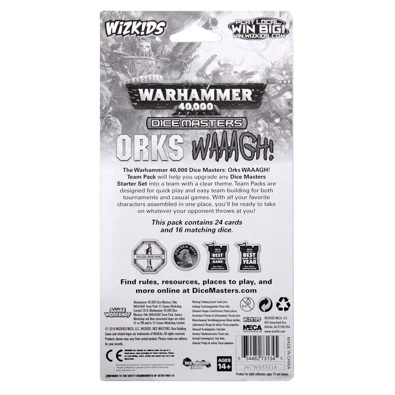 WizKids Warhammer 40, 000 Dice Masters: Orks - Waaagh! Team