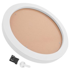 Artibetter Round Photo Frame Wood Embroidery Hoop Frame Round Embroidery Hoops Round and Oval Embroidery Hoop Display Frame Circle for Art Ring Imitated Wood Display Frame Cross Stitch White