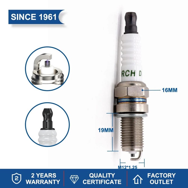 TORCH DK7RTC Spark Plug Repalce for DCPR7E Spark Plug, for