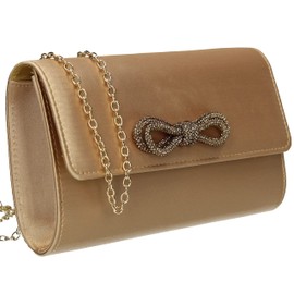 SwankySwans Women's Daphne Clutch Bag, Gold