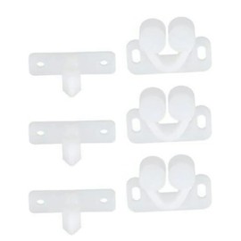 3Pcs White Marine Boat Ball Catch Door Cupboard Spring Back Plates Roller Latch Plastic Catches Cabinet Hardware Tools and Home Improvement