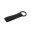 Kia Leather key ring made of recycled leather, midnight black,