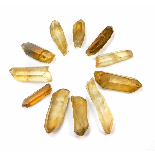 Natural Untreated Citrine Crystal Point (3 pcs ) from Congo