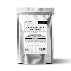 Pacific Pelican's Calcium Chloride Anhydrous (CaCl2) - an Essential Compound Used for Desiccant, Dehumidifier, Road Deicer, Concrete Accelerator (0.5lb)