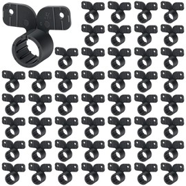 Briwooody 50 Pack 1/2 Inch Pex Suspension Pipe Clamps Tubing Supports for Pex, Copper, Cpvc Pipe, Butterfly Style(Black)