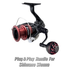 Gomexus Handle CJT-A30 35 Ride Game Handle, Shimano Daiwa 18 Legalis LT 20 Compatible with #2500 to 3000 Co-rotating Daiwa Spinning Reel, Revros Knob, Shot Handle, Single Handle, Left and Right
