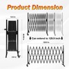 SMONTER Expandable Barricade Gate, 129" Metal Safety Barrier Gate with