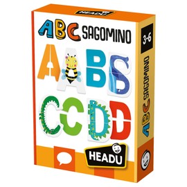 Headu IT51364 ABC Stencil Educational Game, Multi-Colour