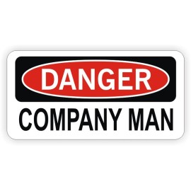 Unbranded/Generic 3pcs Danger Company Man Hard Hat Stickers Decals Funny Label Danger Oil Rigger