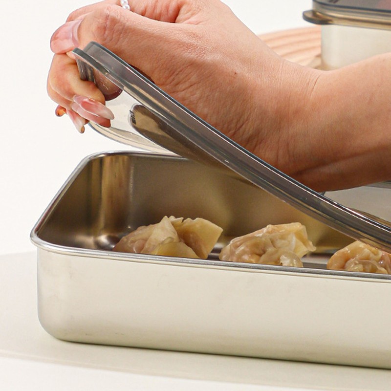 304 Stainless Steel Food Container with Sealed Lid Leak Proof
