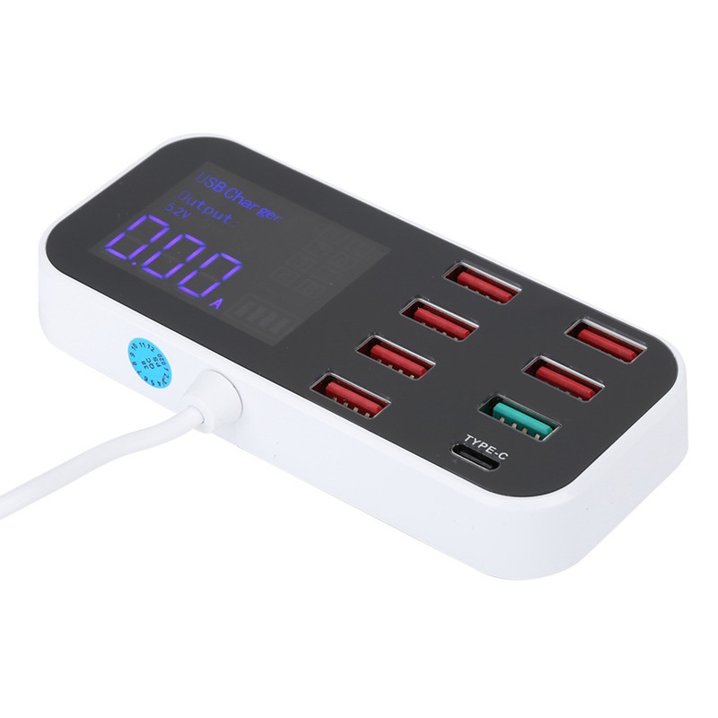 8 Ports Multiple USB Fast Chargers Charging Station Hubs Digital