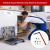 Kitnelw Basin Wrench Set Basin Wrench Tap Fitting Tool 8-12mm