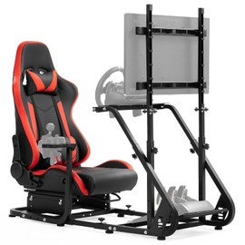 Dardoo G923 Racing Simulator Cockpit with Monitor Mount Fits for LogitechThrustmasterPS4PC G25 G27 G29 G920 T150,Steering Wheel Stand with Ergonomic  