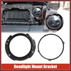 HEROFFIX 7 Inch Round Headlight Mounting Retaining Bracket Ring Set