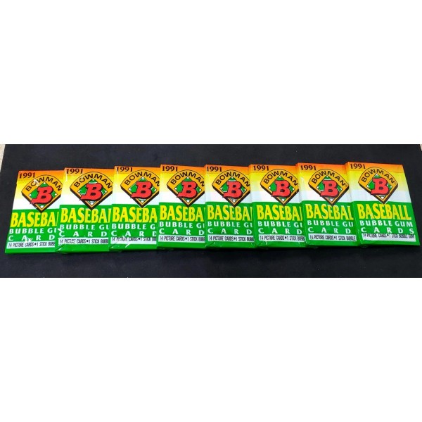 1991 Bowman Baseball Sealed Wax Pack Chipper Jones Jim Thome