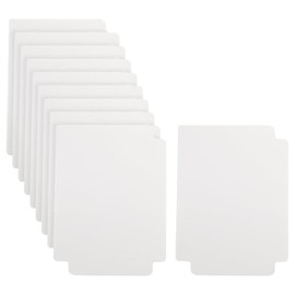 HugeDE 50 Pcs Plastic Card Dividers - Card Organizer - White - 9.5 x 7 cm (L x W) - 2.5 x 3.5 inches - 50 Pcs