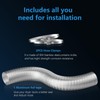 Hon&Guan 4-inch Semi Rigid Dryer Vent Hose, 8 Feet Flexible