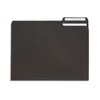 100 Blue Summit Supplies Black File Folders, Letter Size, 1/3
