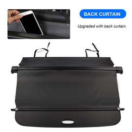 Cargo Cover for Volvo XC60 2018 2019 2020 2021 2022 2023 Accessories with Back Curtain Rear Black Trunk Shade Luggage Security Cover