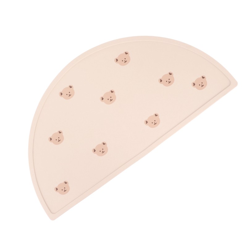Baby Placemat Infant Children Travel Portable Silicone Flexible Cute Cartoon