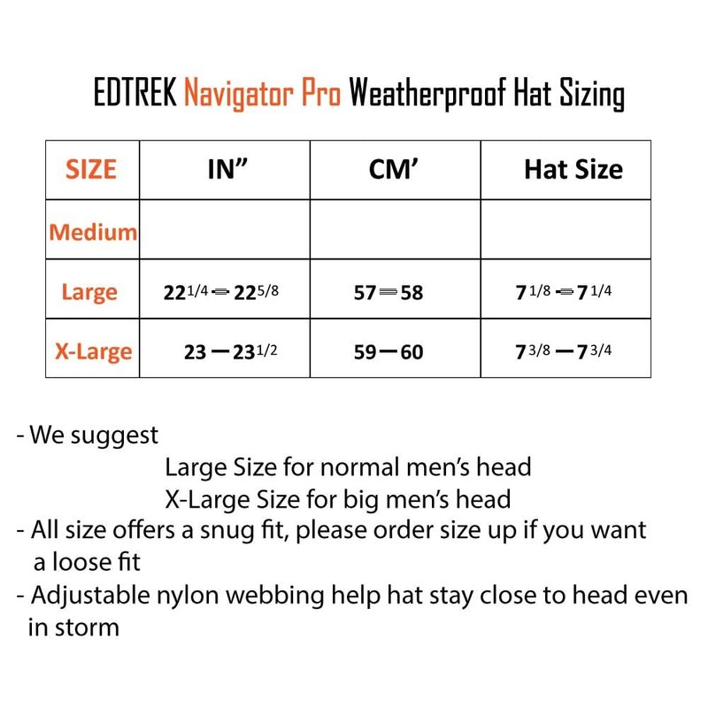 EDTREK - Gorro de invierno aislado resistente a la intemperie