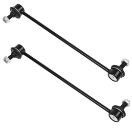 Batsugun Car Front Stabilizer Link with Nut Left and Right Set Silver