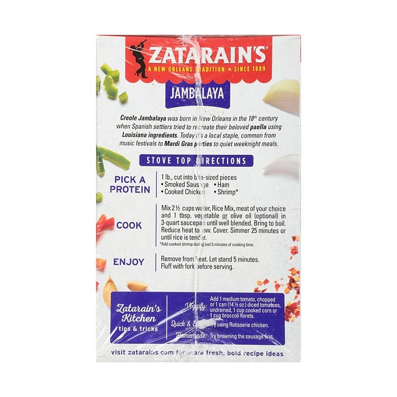 Zatarain's Jambalaya Rice Dinner Mix (8 oz., 4 pk.) Great