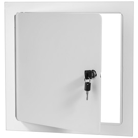 Premier 5000 Series Commercial Grade Steel Access Door, 8 x 8 Flush Universal Mount, White (Screwdriver Latch)