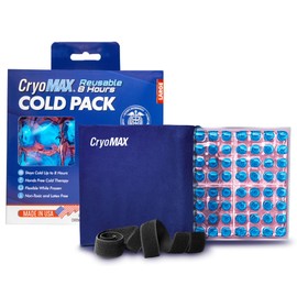 CryoMAX Cold Pack, Reusable, Latex Free, 8 Hour Cold Therapy, Large, 12" x 12" (1 Count)