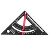 Woodworking Triangle Ruler Aluminum Alloy Accurate Laser Scale Triangle Ruler