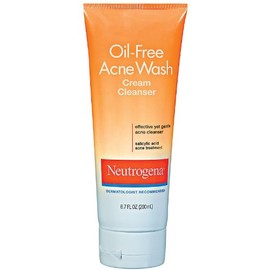 Neutrogena Oil-Free Acne Wash Cream Cleanser, 6.7 Ounce