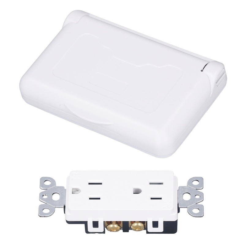 Weatherproof Outlet with Cover US Standard Power Socket Outdoor RV