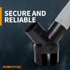 POWERTEC 70353 Dust Collector Y-Fitting w/Splice Set | 6-Inch to