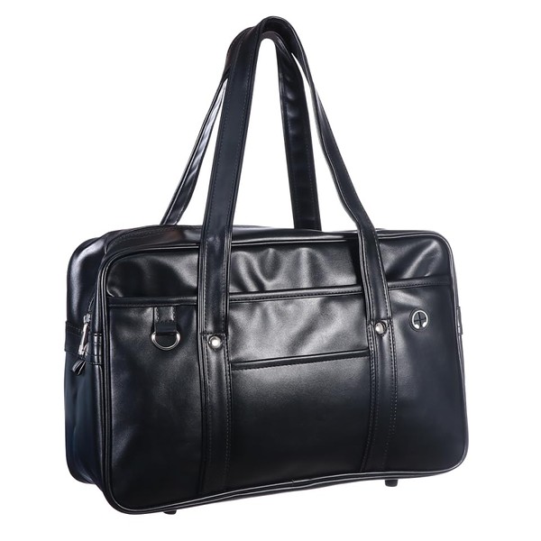 OSALADI Japanese Style Handle Bag PU Computer Bag for Men